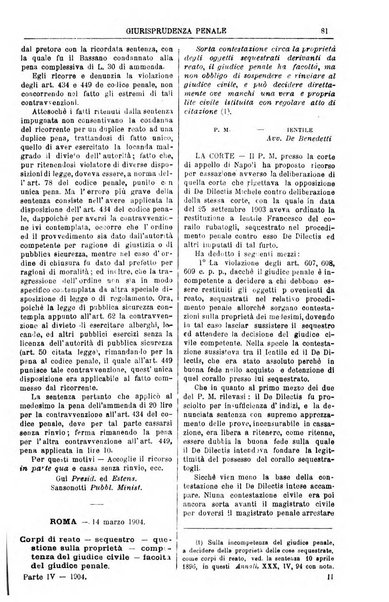 Annali della giurisprudenza italiana raccolta generale delle decisioni delle Corti di cassazione e d'appello in materia civile, criminale, commerciale, di diritto pubblico e amministrativo, e di procedura civile e penale