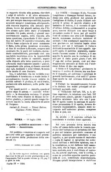 Annali della giurisprudenza italiana raccolta generale delle decisioni delle Corti di cassazione e d'appello in materia civile, criminale, commerciale, di diritto pubblico e amministrativo, e di procedura civile e penale