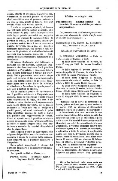 Annali della giurisprudenza italiana raccolta generale delle decisioni delle Corti di cassazione e d'appello in materia civile, criminale, commerciale, di diritto pubblico e amministrativo, e di procedura civile e penale