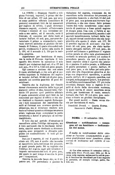 Annali della giurisprudenza italiana raccolta generale delle decisioni delle Corti di cassazione e d'appello in materia civile, criminale, commerciale, di diritto pubblico e amministrativo, e di procedura civile e penale