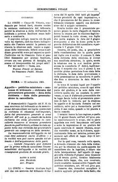 Annali della giurisprudenza italiana raccolta generale delle decisioni delle Corti di cassazione e d'appello in materia civile, criminale, commerciale, di diritto pubblico e amministrativo, e di procedura civile e penale