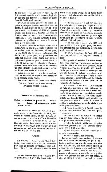 Annali della giurisprudenza italiana raccolta generale delle decisioni delle Corti di cassazione e d'appello in materia civile, criminale, commerciale, di diritto pubblico e amministrativo, e di procedura civile e penale