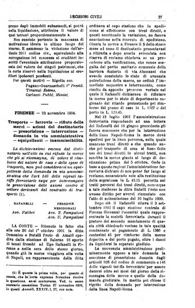 Annali della giurisprudenza italiana raccolta generale delle decisioni delle Corti di cassazione e d'appello in materia civile, criminale, commerciale, di diritto pubblico e amministrativo, e di procedura civile e penale