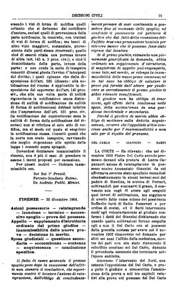 Annali della giurisprudenza italiana raccolta generale delle decisioni delle Corti di cassazione e d'appello in materia civile, criminale, commerciale, di diritto pubblico e amministrativo, e di procedura civile e penale