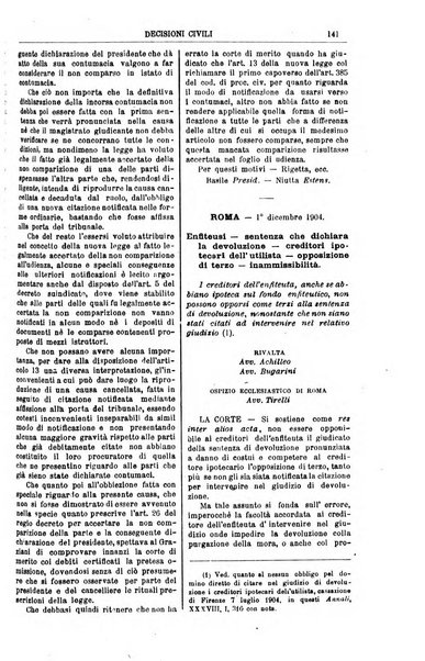 Annali della giurisprudenza italiana raccolta generale delle decisioni delle Corti di cassazione e d'appello in materia civile, criminale, commerciale, di diritto pubblico e amministrativo, e di procedura civile e penale