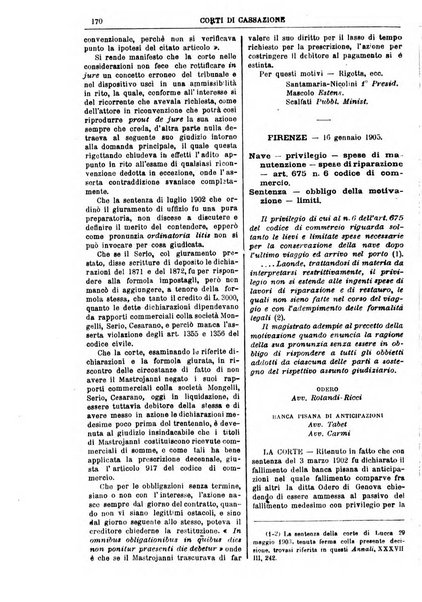 Annali della giurisprudenza italiana raccolta generale delle decisioni delle Corti di cassazione e d'appello in materia civile, criminale, commerciale, di diritto pubblico e amministrativo, e di procedura civile e penale