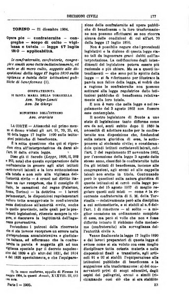 Annali della giurisprudenza italiana raccolta generale delle decisioni delle Corti di cassazione e d'appello in materia civile, criminale, commerciale, di diritto pubblico e amministrativo, e di procedura civile e penale