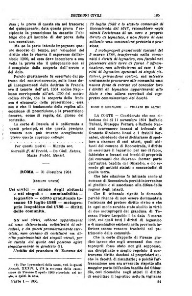 Annali della giurisprudenza italiana raccolta generale delle decisioni delle Corti di cassazione e d'appello in materia civile, criminale, commerciale, di diritto pubblico e amministrativo, e di procedura civile e penale