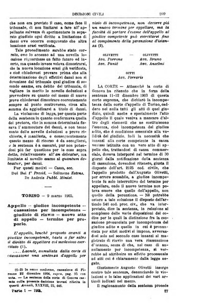 Annali della giurisprudenza italiana raccolta generale delle decisioni delle Corti di cassazione e d'appello in materia civile, criminale, commerciale, di diritto pubblico e amministrativo, e di procedura civile e penale