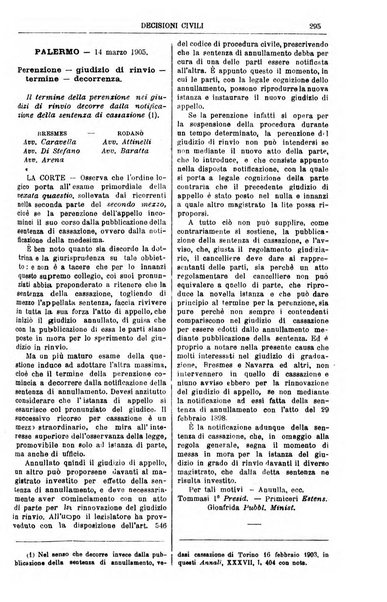 Annali della giurisprudenza italiana raccolta generale delle decisioni delle Corti di cassazione e d'appello in materia civile, criminale, commerciale, di diritto pubblico e amministrativo, e di procedura civile e penale