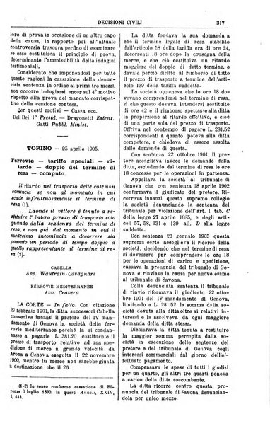 Annali della giurisprudenza italiana raccolta generale delle decisioni delle Corti di cassazione e d'appello in materia civile, criminale, commerciale, di diritto pubblico e amministrativo, e di procedura civile e penale