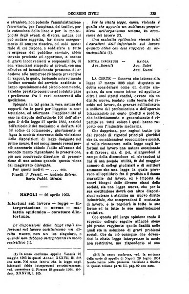 Annali della giurisprudenza italiana raccolta generale delle decisioni delle Corti di cassazione e d'appello in materia civile, criminale, commerciale, di diritto pubblico e amministrativo, e di procedura civile e penale