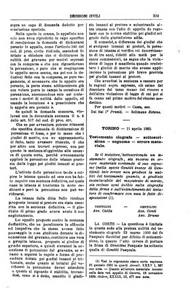 Annali della giurisprudenza italiana raccolta generale delle decisioni delle Corti di cassazione e d'appello in materia civile, criminale, commerciale, di diritto pubblico e amministrativo, e di procedura civile e penale