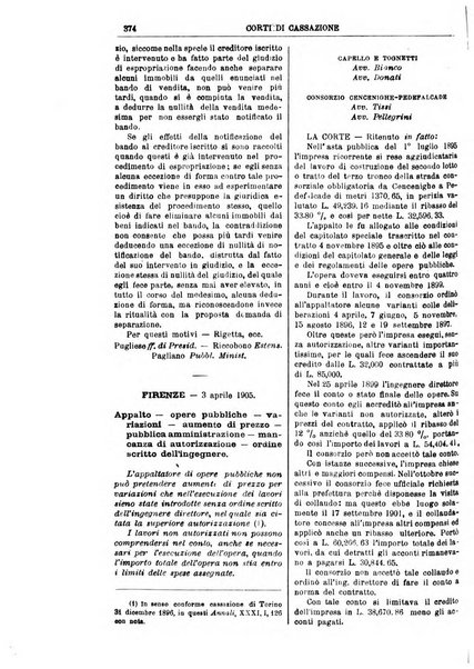 Annali della giurisprudenza italiana raccolta generale delle decisioni delle Corti di cassazione e d'appello in materia civile, criminale, commerciale, di diritto pubblico e amministrativo, e di procedura civile e penale