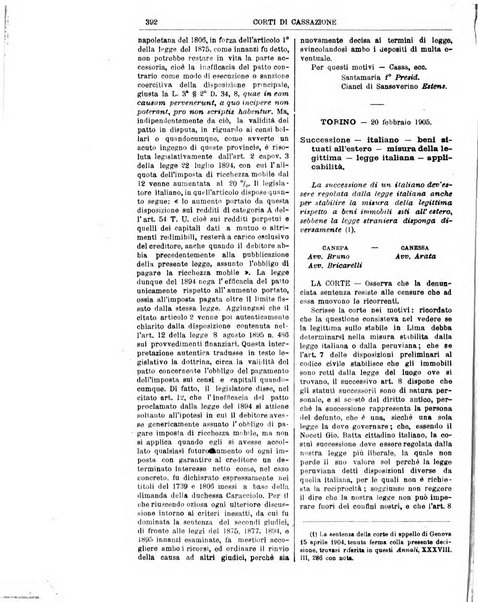 Annali della giurisprudenza italiana raccolta generale delle decisioni delle Corti di cassazione e d'appello in materia civile, criminale, commerciale, di diritto pubblico e amministrativo, e di procedura civile e penale