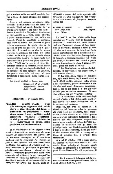 Annali della giurisprudenza italiana raccolta generale delle decisioni delle Corti di cassazione e d'appello in materia civile, criminale, commerciale, di diritto pubblico e amministrativo, e di procedura civile e penale