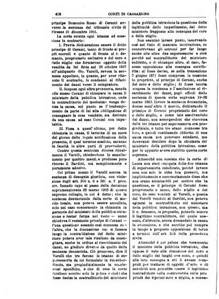 Annali della giurisprudenza italiana raccolta generale delle decisioni delle Corti di cassazione e d'appello in materia civile, criminale, commerciale, di diritto pubblico e amministrativo, e di procedura civile e penale