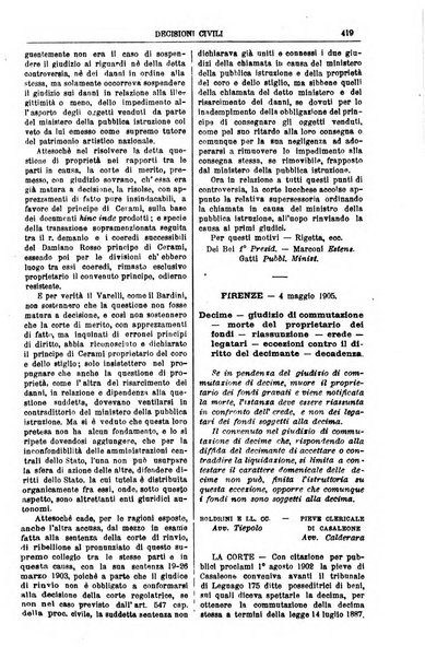 Annali della giurisprudenza italiana raccolta generale delle decisioni delle Corti di cassazione e d'appello in materia civile, criminale, commerciale, di diritto pubblico e amministrativo, e di procedura civile e penale