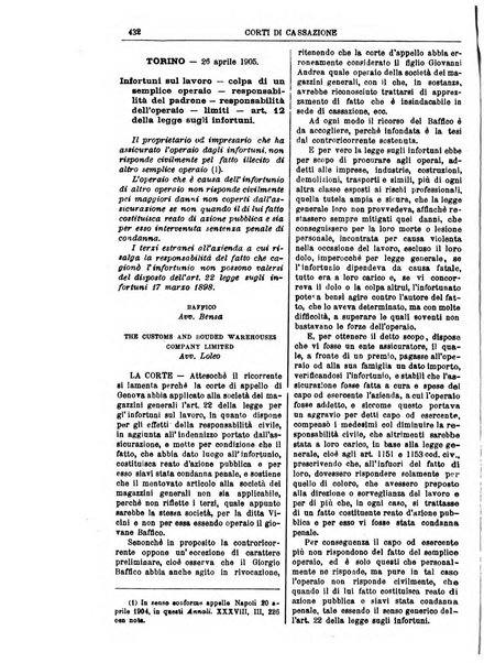 Annali della giurisprudenza italiana raccolta generale delle decisioni delle Corti di cassazione e d'appello in materia civile, criminale, commerciale, di diritto pubblico e amministrativo, e di procedura civile e penale