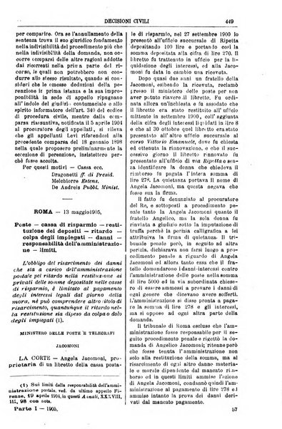 Annali della giurisprudenza italiana raccolta generale delle decisioni delle Corti di cassazione e d'appello in materia civile, criminale, commerciale, di diritto pubblico e amministrativo, e di procedura civile e penale