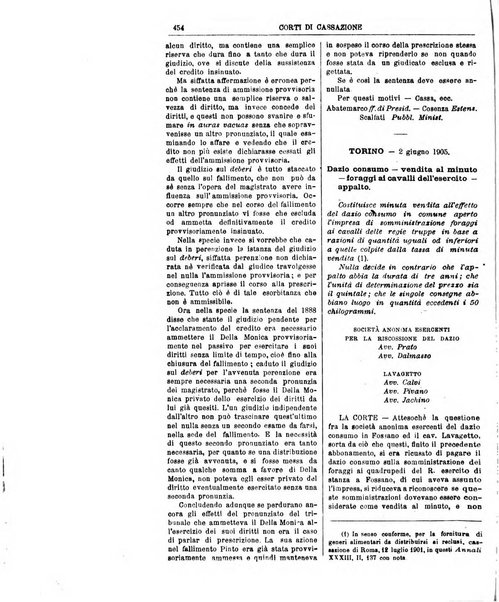 Annali della giurisprudenza italiana raccolta generale delle decisioni delle Corti di cassazione e d'appello in materia civile, criminale, commerciale, di diritto pubblico e amministrativo, e di procedura civile e penale