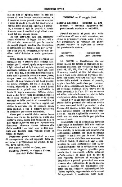 Annali della giurisprudenza italiana raccolta generale delle decisioni delle Corti di cassazione e d'appello in materia civile, criminale, commerciale, di diritto pubblico e amministrativo, e di procedura civile e penale