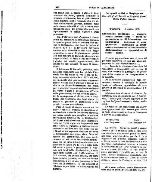 Annali della giurisprudenza italiana raccolta generale delle decisioni delle Corti di cassazione e d'appello in materia civile, criminale, commerciale, di diritto pubblico e amministrativo, e di procedura civile e penale