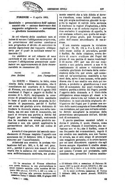 Annali della giurisprudenza italiana raccolta generale delle decisioni delle Corti di cassazione e d'appello in materia civile, criminale, commerciale, di diritto pubblico e amministrativo, e di procedura civile e penale