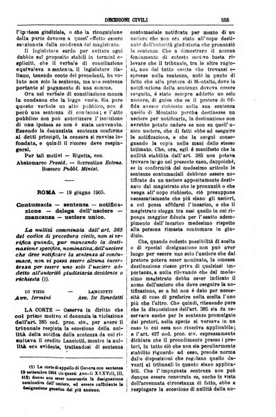 Annali della giurisprudenza italiana raccolta generale delle decisioni delle Corti di cassazione e d'appello in materia civile, criminale, commerciale, di diritto pubblico e amministrativo, e di procedura civile e penale