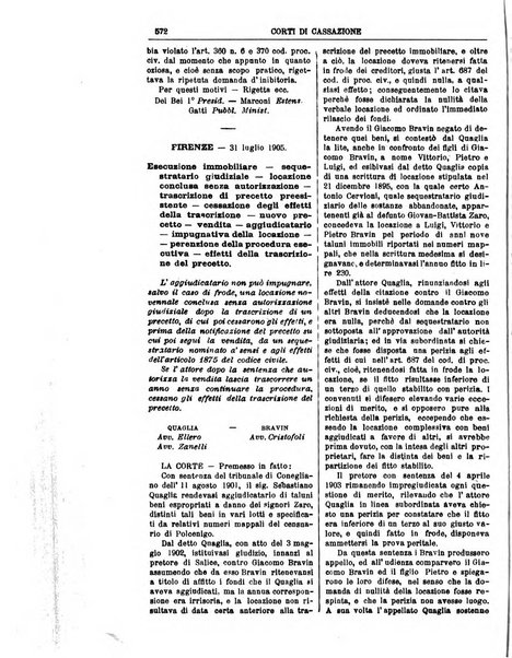 Annali della giurisprudenza italiana raccolta generale delle decisioni delle Corti di cassazione e d'appello in materia civile, criminale, commerciale, di diritto pubblico e amministrativo, e di procedura civile e penale