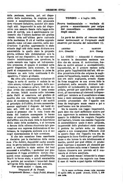 Annali della giurisprudenza italiana raccolta generale delle decisioni delle Corti di cassazione e d'appello in materia civile, criminale, commerciale, di diritto pubblico e amministrativo, e di procedura civile e penale