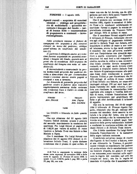 Annali della giurisprudenza italiana raccolta generale delle decisioni delle Corti di cassazione e d'appello in materia civile, criminale, commerciale, di diritto pubblico e amministrativo, e di procedura civile e penale