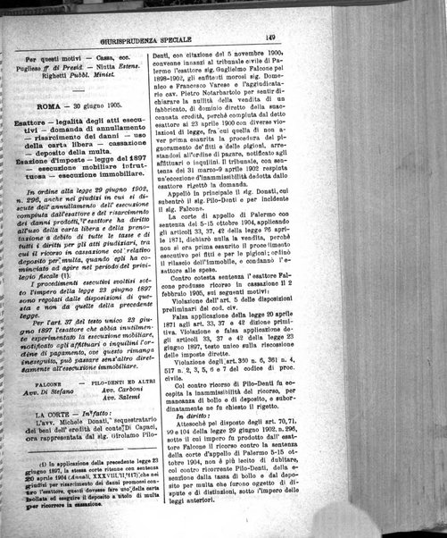 Annali della giurisprudenza italiana raccolta generale delle decisioni delle Corti di cassazione e d'appello in materia civile, criminale, commerciale, di diritto pubblico e amministrativo, e di procedura civile e penale