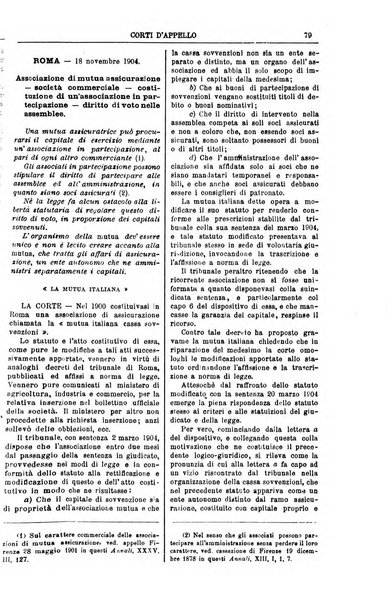 Annali della giurisprudenza italiana raccolta generale delle decisioni delle Corti di cassazione e d'appello in materia civile, criminale, commerciale, di diritto pubblico e amministrativo, e di procedura civile e penale