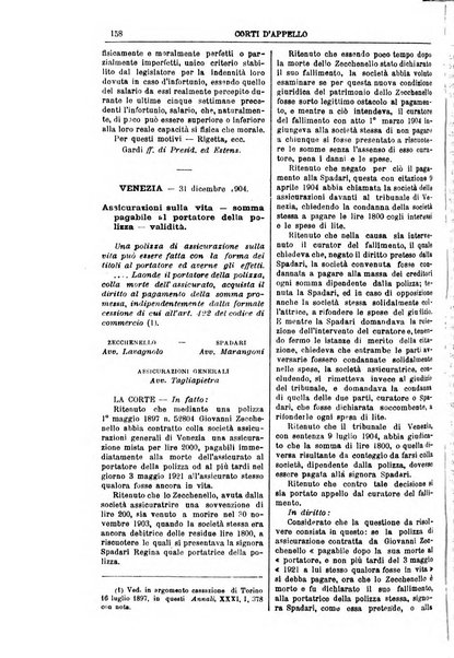 Annali della giurisprudenza italiana raccolta generale delle decisioni delle Corti di cassazione e d'appello in materia civile, criminale, commerciale, di diritto pubblico e amministrativo, e di procedura civile e penale