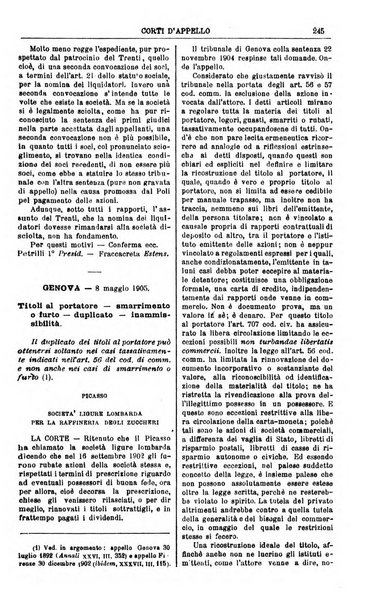 Annali della giurisprudenza italiana raccolta generale delle decisioni delle Corti di cassazione e d'appello in materia civile, criminale, commerciale, di diritto pubblico e amministrativo, e di procedura civile e penale