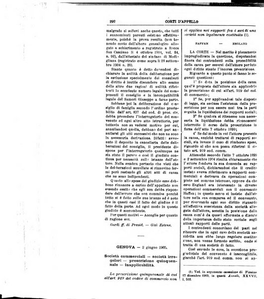 Annali della giurisprudenza italiana raccolta generale delle decisioni delle Corti di cassazione e d'appello in materia civile, criminale, commerciale, di diritto pubblico e amministrativo, e di procedura civile e penale