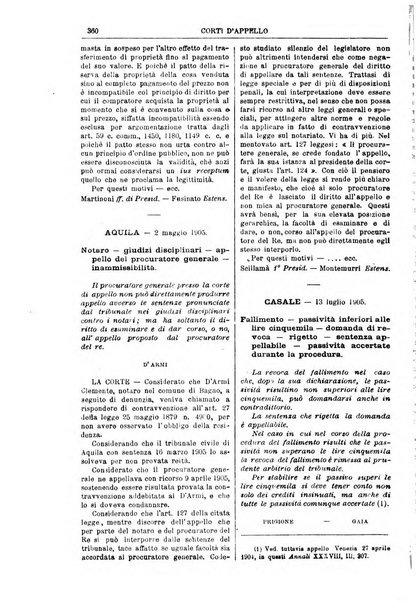 Annali della giurisprudenza italiana raccolta generale delle decisioni delle Corti di cassazione e d'appello in materia civile, criminale, commerciale, di diritto pubblico e amministrativo, e di procedura civile e penale