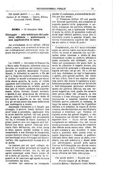 Annali della giurisprudenza italiana raccolta generale delle decisioni delle Corti di cassazione e d'appello in materia civile, criminale, commerciale, di diritto pubblico e amministrativo, e di procedura civile e penale