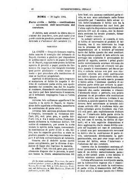 Annali della giurisprudenza italiana raccolta generale delle decisioni delle Corti di cassazione e d'appello in materia civile, criminale, commerciale, di diritto pubblico e amministrativo, e di procedura civile e penale