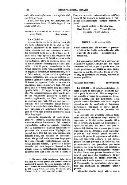 Annali della giurisprudenza italiana raccolta generale delle decisioni delle Corti di cassazione e d'appello in materia civile, criminale, commerciale, di diritto pubblico e amministrativo, e di procedura civile e penale