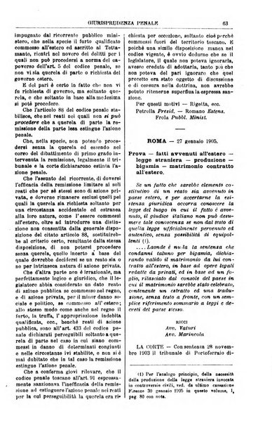 Annali della giurisprudenza italiana raccolta generale delle decisioni delle Corti di cassazione e d'appello in materia civile, criminale, commerciale, di diritto pubblico e amministrativo, e di procedura civile e penale