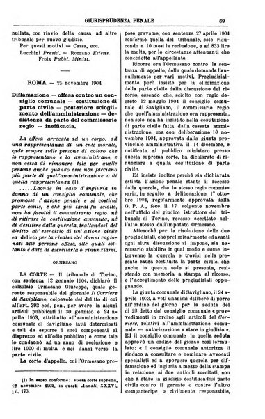 Annali della giurisprudenza italiana raccolta generale delle decisioni delle Corti di cassazione e d'appello in materia civile, criminale, commerciale, di diritto pubblico e amministrativo, e di procedura civile e penale