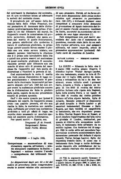 Annali della giurisprudenza italiana raccolta generale delle decisioni delle Corti di cassazione e d'appello in materia civile, criminale, commerciale, di diritto pubblico e amministrativo, e di procedura civile e penale