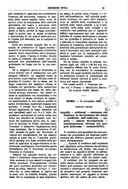 Annali della giurisprudenza italiana raccolta generale delle decisioni delle Corti di cassazione e d'appello in materia civile, criminale, commerciale, di diritto pubblico e amministrativo, e di procedura civile e penale