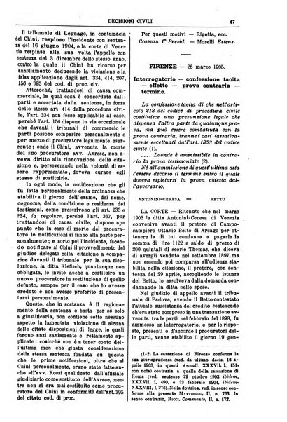 Annali della giurisprudenza italiana raccolta generale delle decisioni delle Corti di cassazione e d'appello in materia civile, criminale, commerciale, di diritto pubblico e amministrativo, e di procedura civile e penale