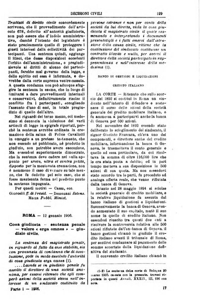 Annali della giurisprudenza italiana raccolta generale delle decisioni delle Corti di cassazione e d'appello in materia civile, criminale, commerciale, di diritto pubblico e amministrativo, e di procedura civile e penale