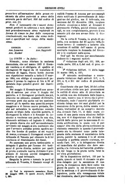 Annali della giurisprudenza italiana raccolta generale delle decisioni delle Corti di cassazione e d'appello in materia civile, criminale, commerciale, di diritto pubblico e amministrativo, e di procedura civile e penale