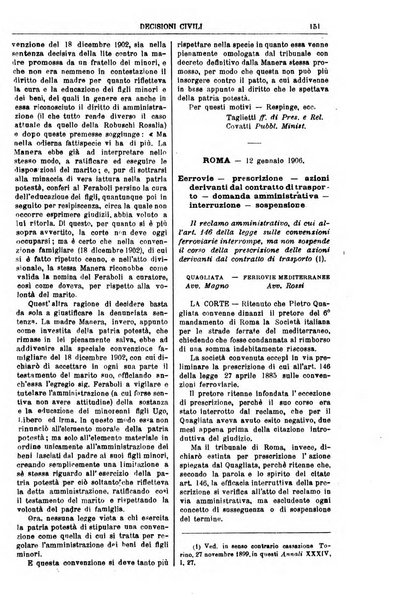 Annali della giurisprudenza italiana raccolta generale delle decisioni delle Corti di cassazione e d'appello in materia civile, criminale, commerciale, di diritto pubblico e amministrativo, e di procedura civile e penale