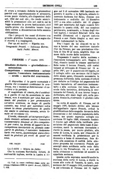 Annali della giurisprudenza italiana raccolta generale delle decisioni delle Corti di cassazione e d'appello in materia civile, criminale, commerciale, di diritto pubblico e amministrativo, e di procedura civile e penale